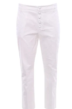 Pantaloni nima con bottoni gioiello
