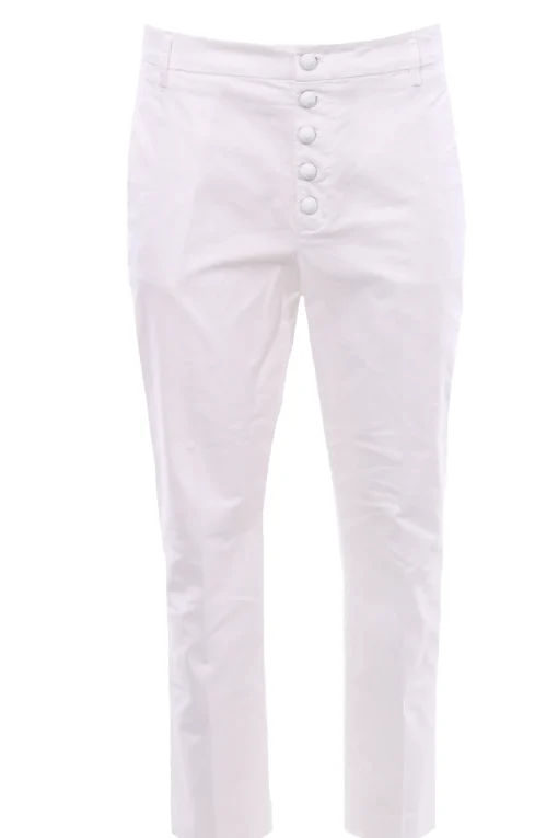 Pantaloni nima con bottoni gioiello