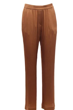Pantaloni palazzo effetto goffrato