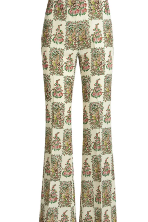 Pantaloni stampa floreale