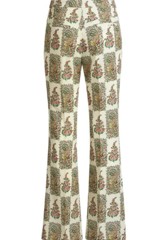 Pantaloni stampa floreale