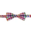 Papillon legato a quadretti multicolor