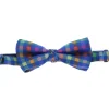Papillon legato a quadretti multicolor