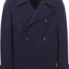 peacoat in panno di lana e cashmere