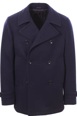 peacoat in panno di lana e cashmere