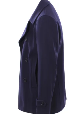 peacoat in panno di lana e cashmere