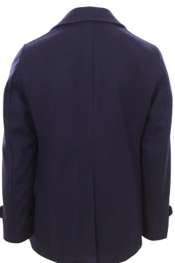 peacoat in panno di lana e cashmere