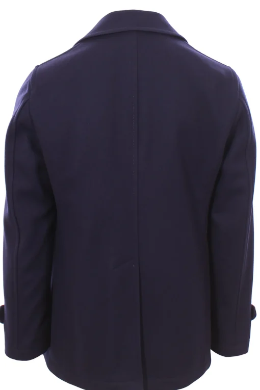 peacoat in panno di lana e cashmere
