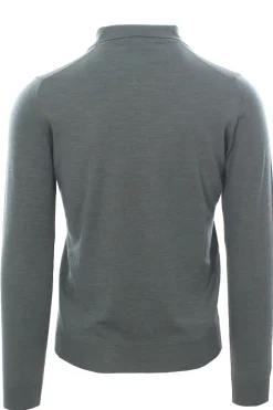 polo buttonless in lana wish loro piana