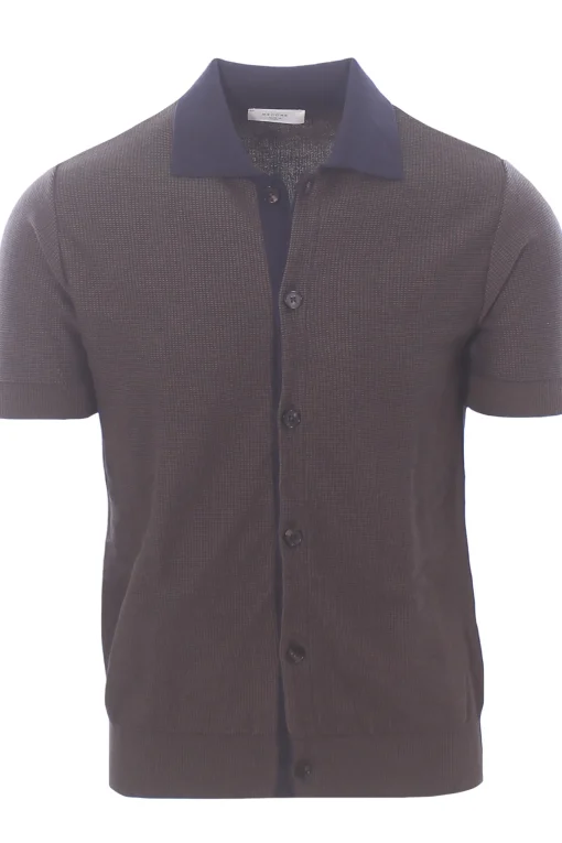 polo camicia cotone operato