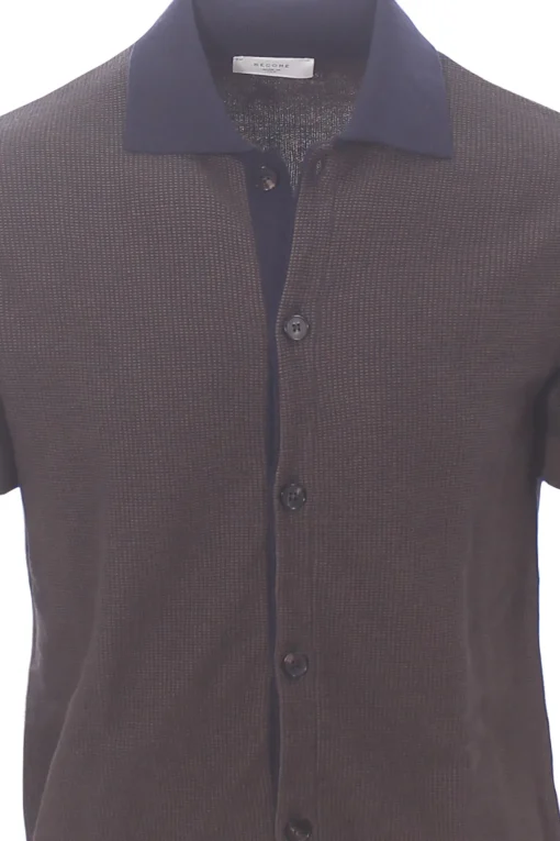 polo camicia cotone operato
