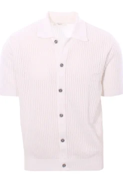 polo camicia cotone traforato