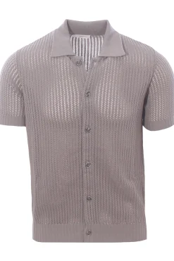 polo camicia cotone traforato