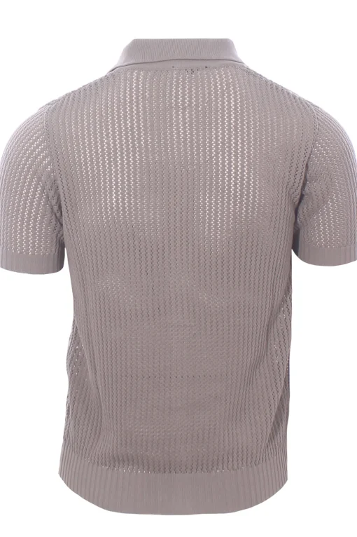 polo camicia cotone traforato