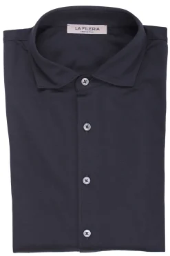 polo camicia in piquet filo di scozia