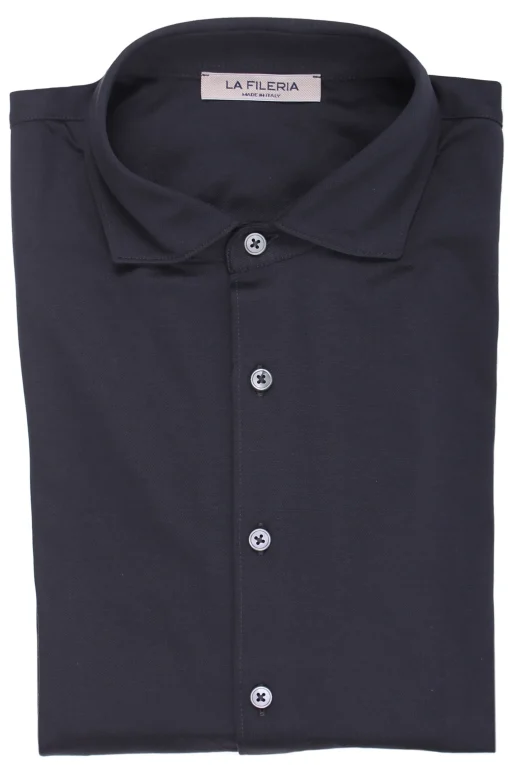 polo camicia in piquet filo di scozia