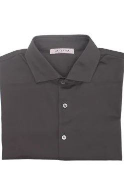 polo camicia in piquet filo di scozia
