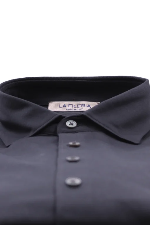 polo camicia in piquet filo di scozia