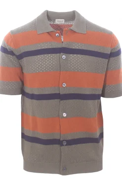 polo camicia traforo riga orizzontale