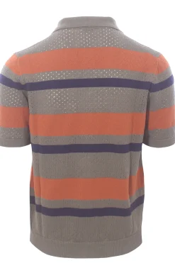polo camicia traforo riga orizzontale