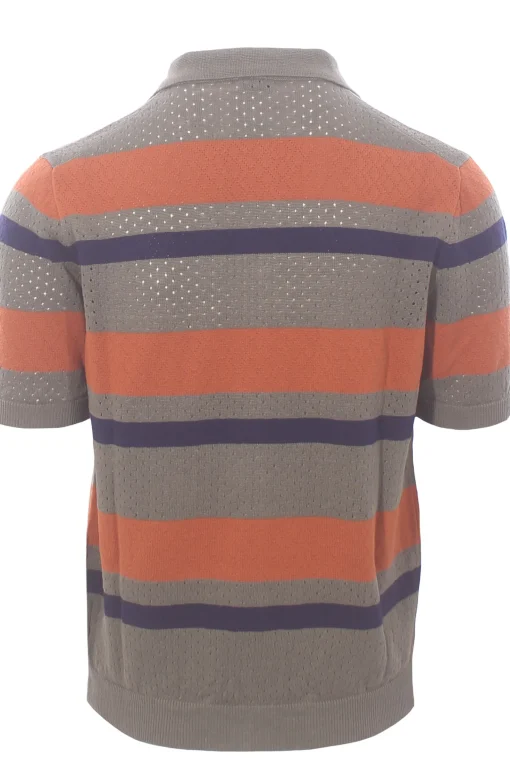 polo camicia traforo riga orizzontale