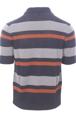 polo camicia traforo riga orizzontale
