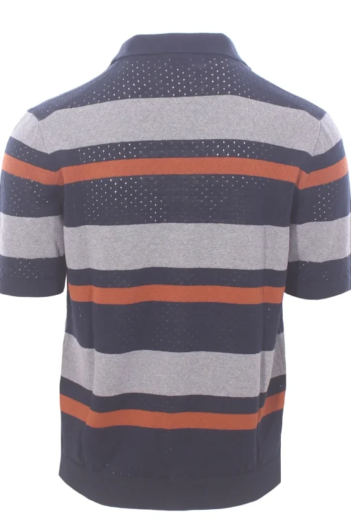polo camicia traforo riga orizzontale