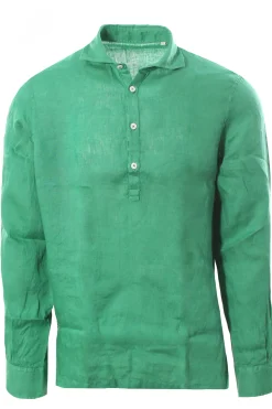 polo camicia tyler in lino tinto capo