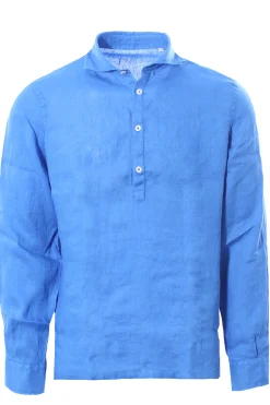 polo camicia tyler in lino tinto capo