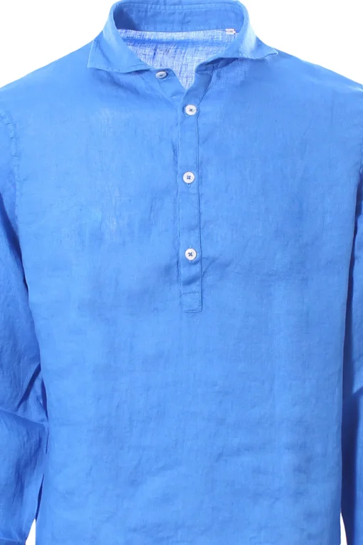 polo camicia tyler in lino tinto capo