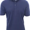 polo collo camicia in lino