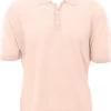 polo in lino e cotone moulinè