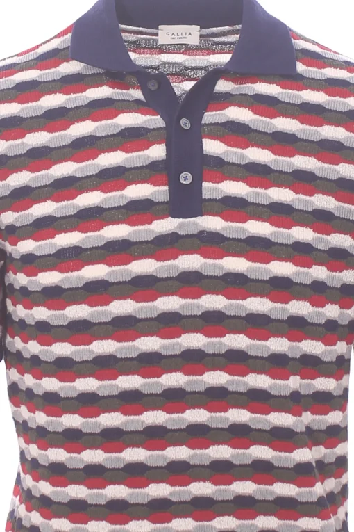 polo jacquard multicolor