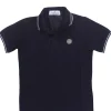 Polo manica corta in cotone stretch