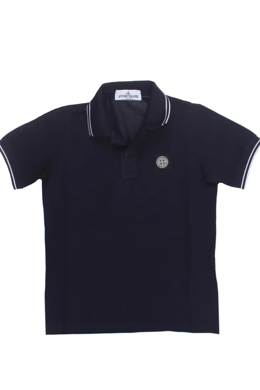 Polo manica corta in cotone stretch