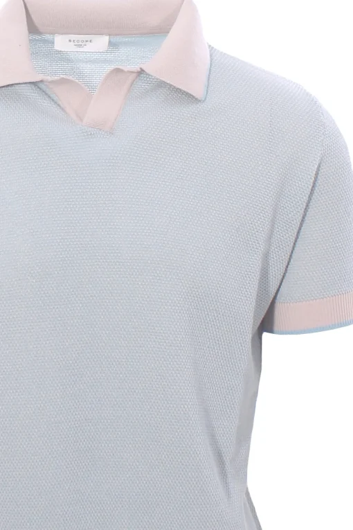 polo skipper cotone con contrasti