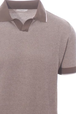 polo skipper cotone con contrasti