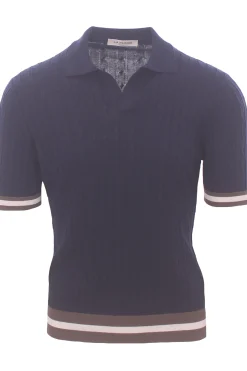 polo skipper cotone treccina