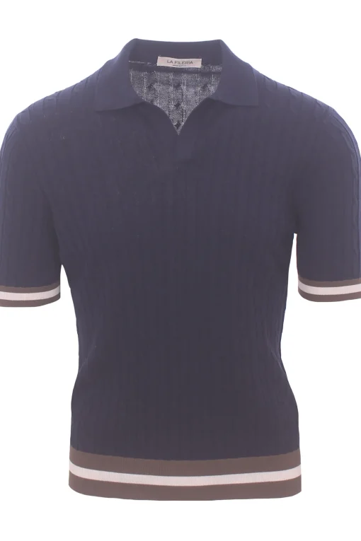 polo skipper cotone treccina