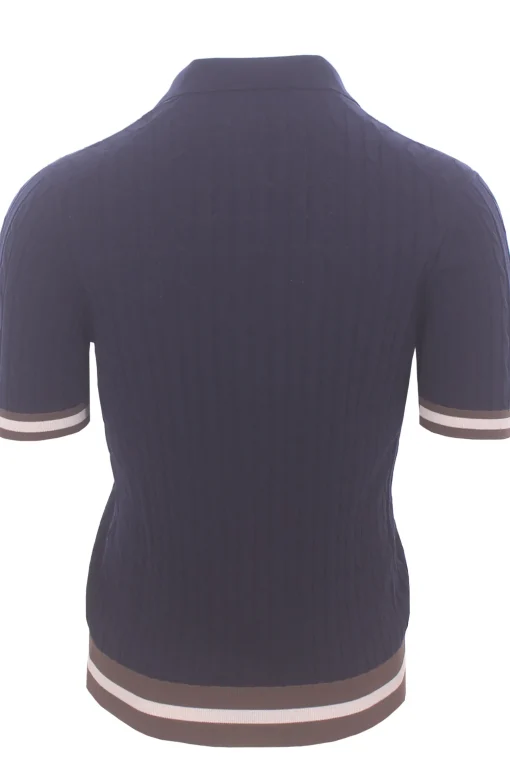 polo skipper cotone treccina