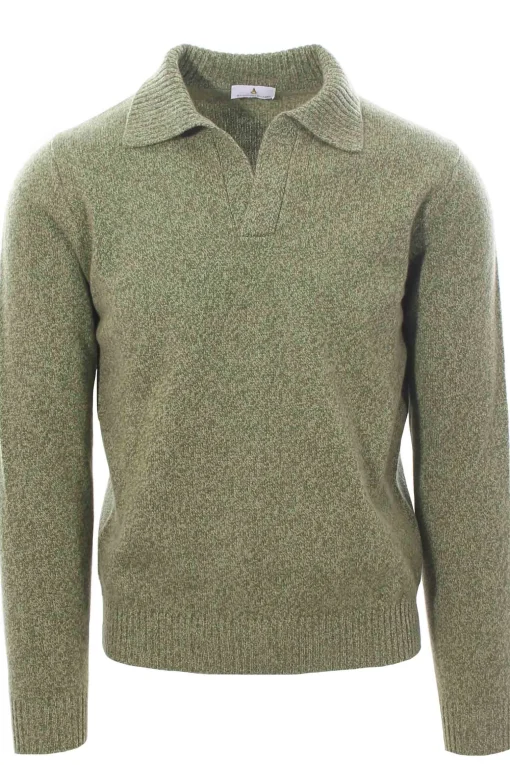 polo vela in lana e cashemere