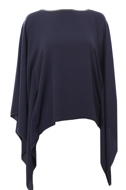 Poncho in seta