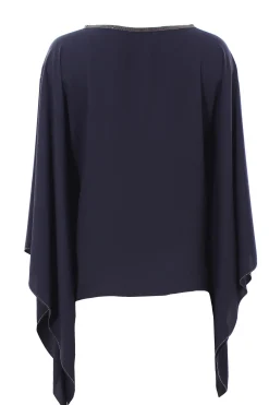 Poncho in seta