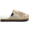 Sabot calf hair leaher e suede