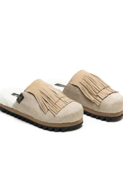 Sabot calf hair leaher e suede