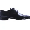 Scarpa derby con puntina in pelle spazzolata