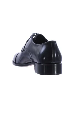 Scarpa derby con puntina in pelle spazzolata