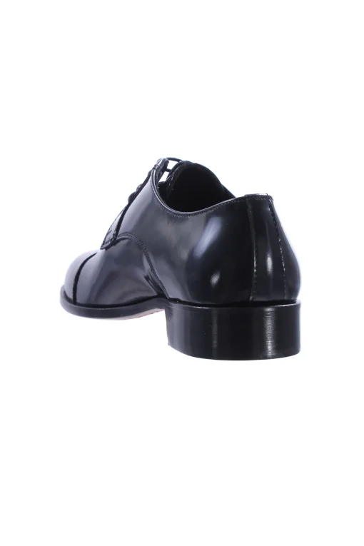 Scarpa derby con puntina in pelle spazzolata
