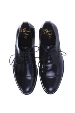 Scarpa derby con puntina in pelle spazzolata