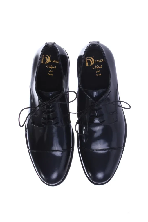 Scarpa derby con puntina in pelle spazzolata